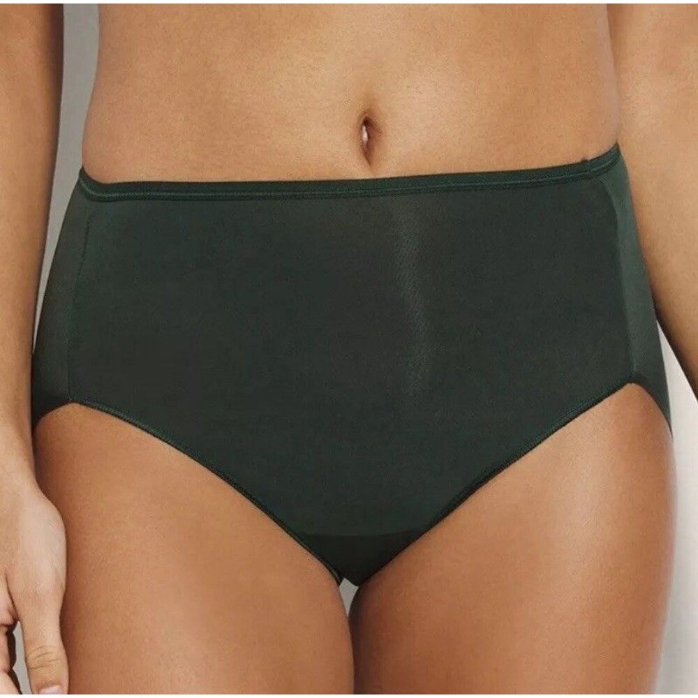 Soma Brief Vanishing Edge Micro Modern Brief  Panty in Hunter Green XXL